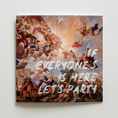 If Everyone's Is Here Let's Party - Handwritten Postcard