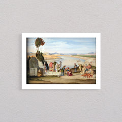 Rebekka and Elieser at the Well, 1819, Poster