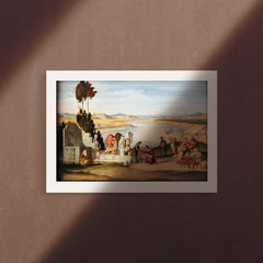 Rebekka and Elieser at the Well, 1819, Poster