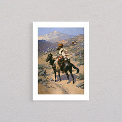 An Indian Trapper, 1889, Poster