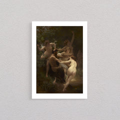 Nymphs and Satyr, 1873, Poster