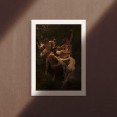 Nymphs and Satyr, 1873, Poster