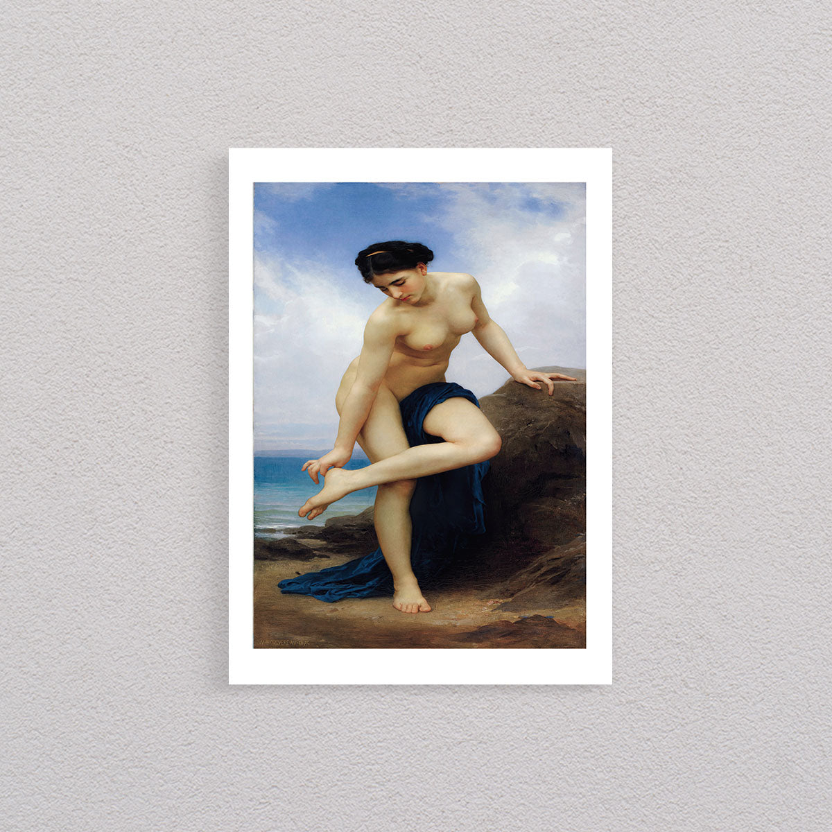 After The Bath, 1875, William Bouguereau, Poster