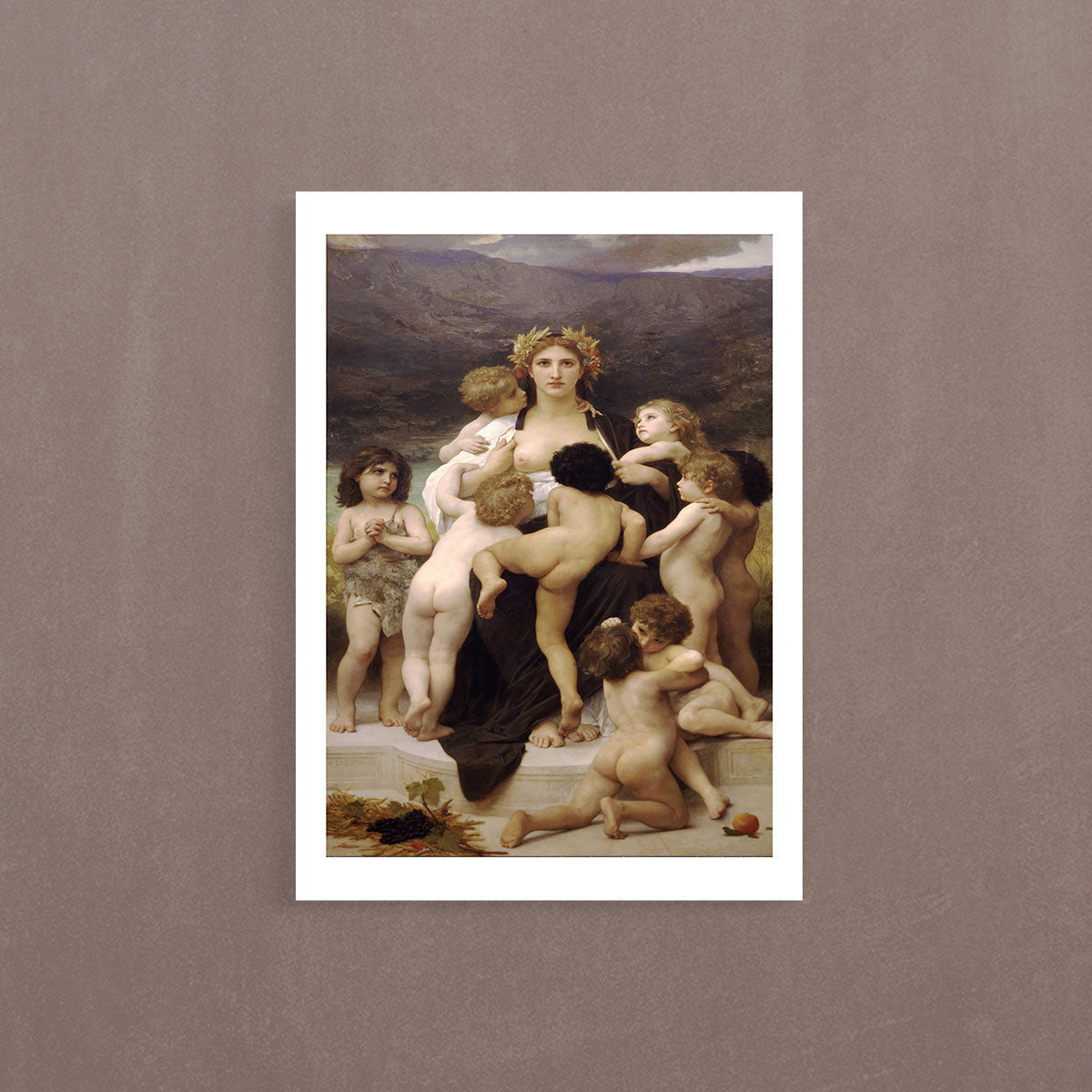 Alma Parens, 1883, William Bouguereau, Poster