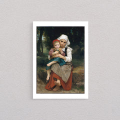 Breton Brother And Sister, 1871, William Bouguereau, Poster