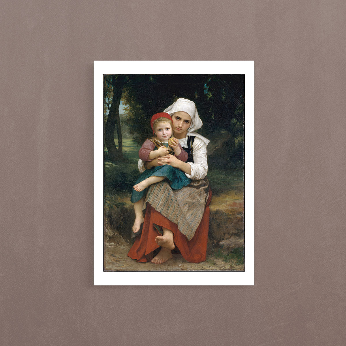 Breton Brother And Sister, 1871, William Bouguereau, Poster