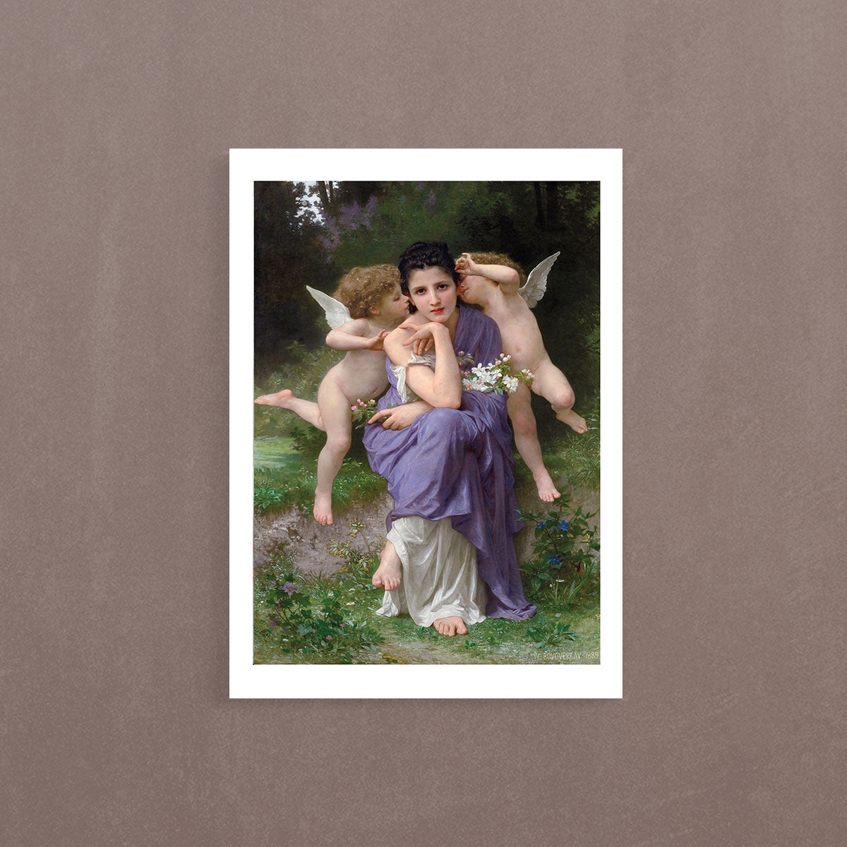 Chansons De Printemps, 1889, William Bouguereau, Poster