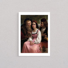 Entre La Richesse Et L’amour, 1869, William Bouguereau, Poster