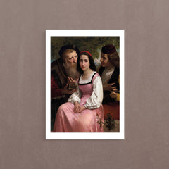 Entre La Richesse Et L’amour, 1869, William Bouguereau, Poster