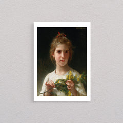 Mimosa, 1889, William Bouguereau, Poster