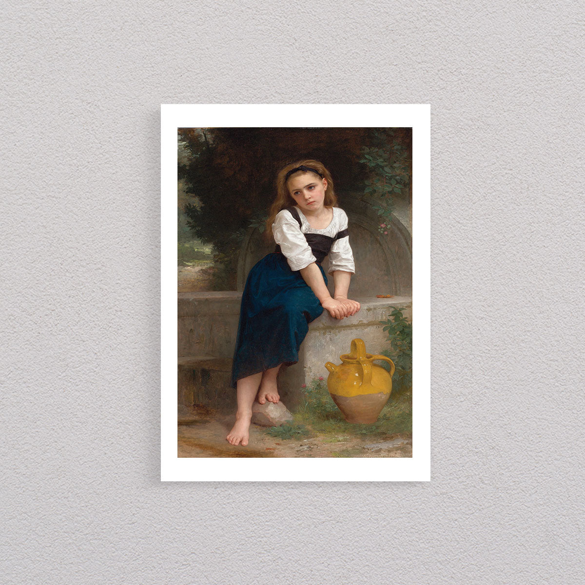 Orpheline À La Fontaine, 1883, William Bouguereau, Poster