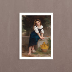 Orpheline À La Fontaine, 1883, William Bouguereau, Poster