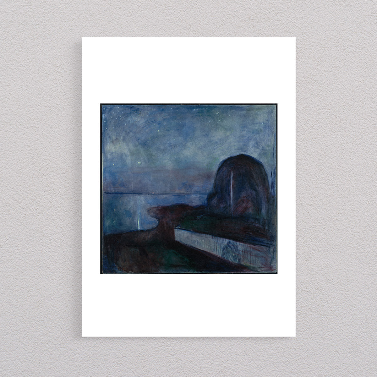 Starry Night, 1893, Edvard Munch Poster