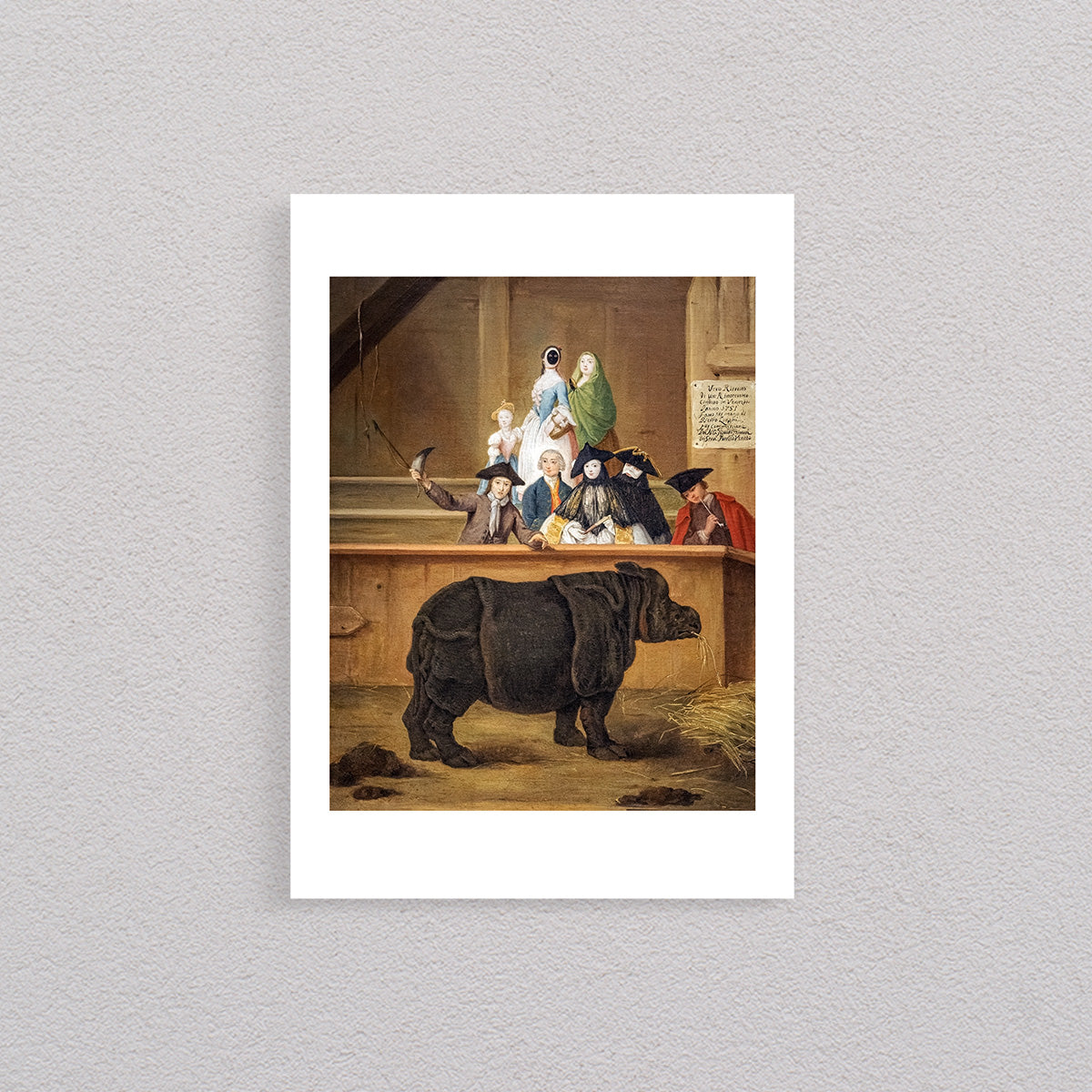 Clara the Rhinoceros, 1751, Poster