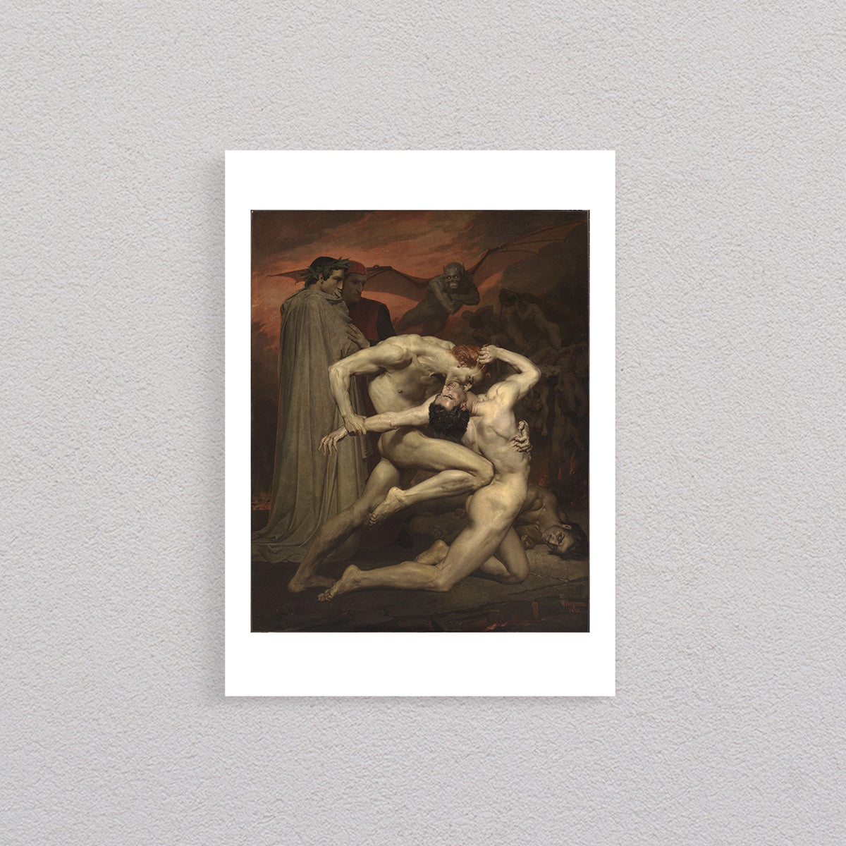 Dante and Virgil in Hell, 1850, Poster