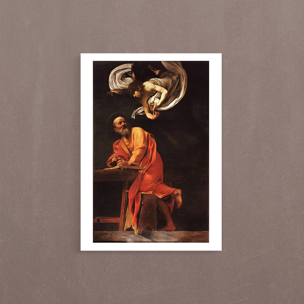 The Inspiration of Saint Matthew, 1602, Poster