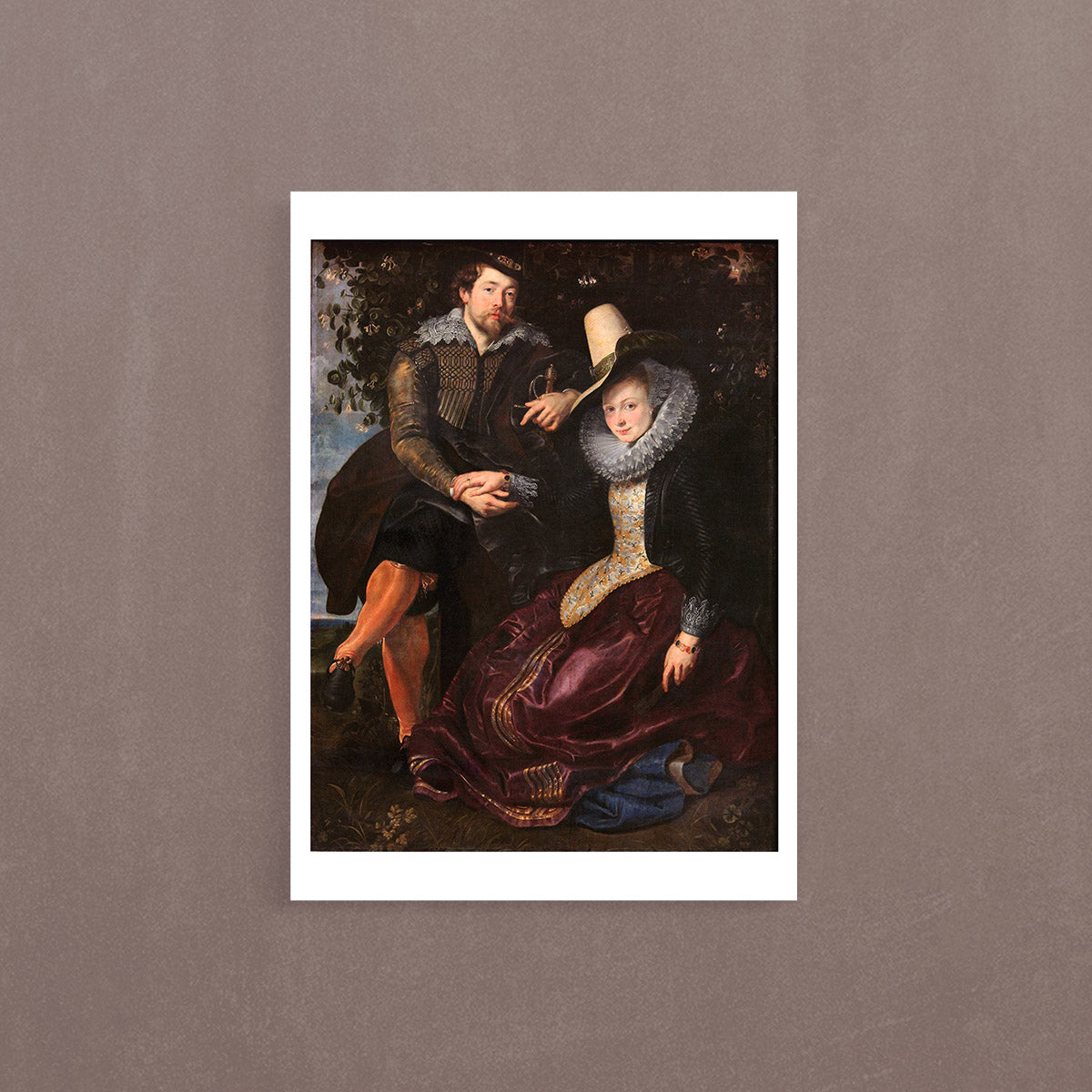 The Artist and His First Wife (Rubens ve İlk Eşi), 1610, Poster