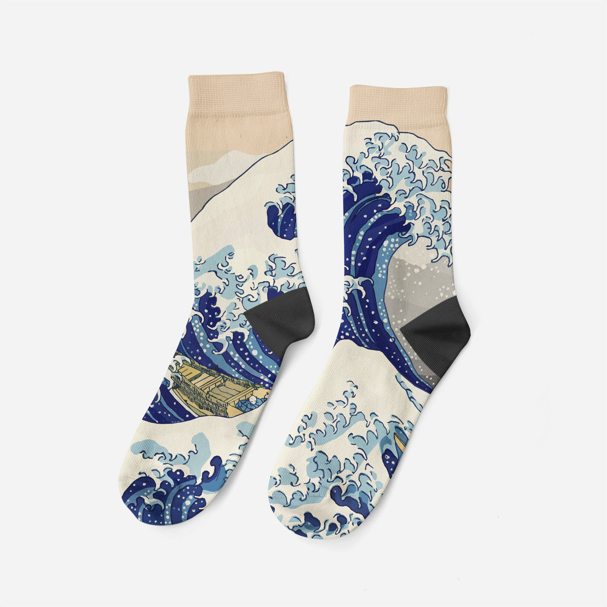 Kanagawa Oki Nami Ura, 1832, Socks