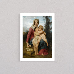 Sainte Famille, 1863, William Bouguereau, Poster