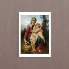 Sainte Famille, 1863, William Bouguereau, Poster