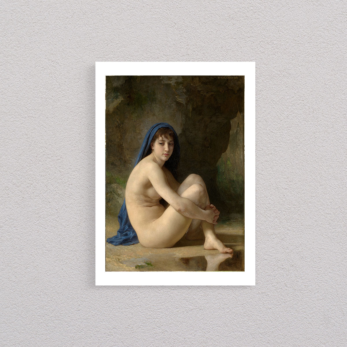 Seated Nude, 1884, William Bouguereau, Poster