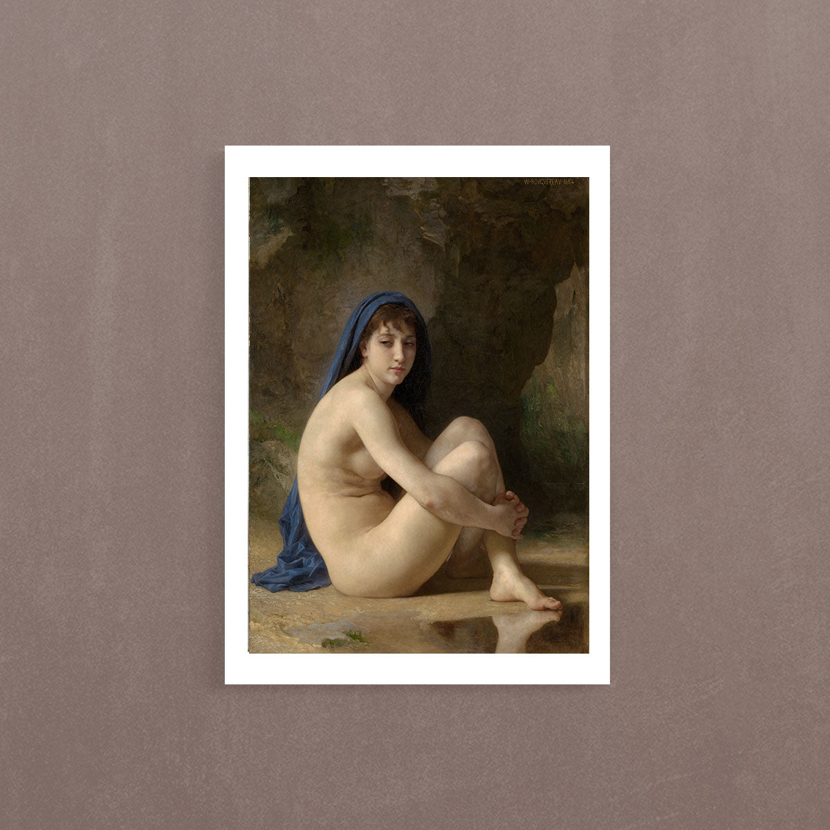 Seated Nude, 1884, William Bouguereau, Poster