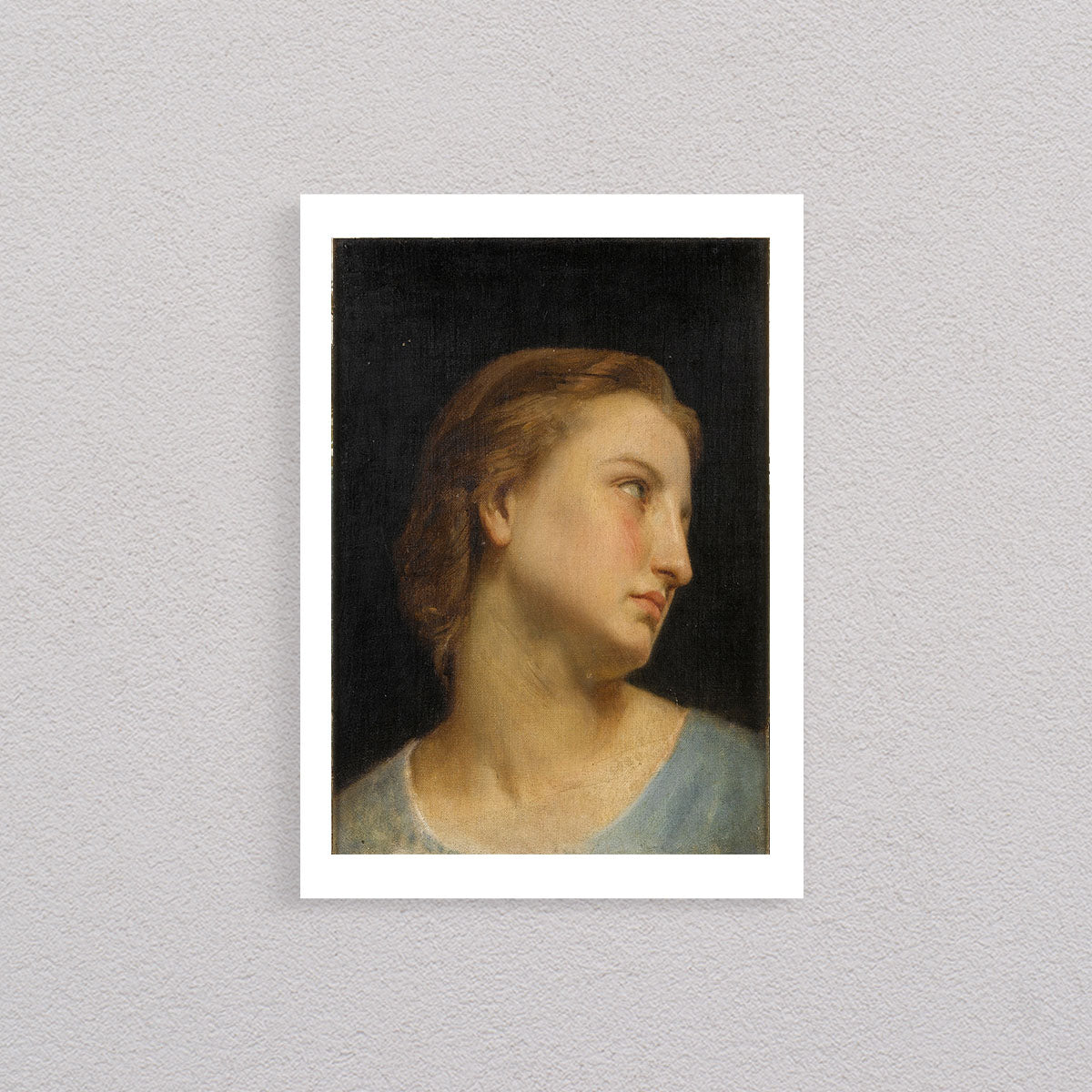 Study Of A Woman’s Head, 1898, William Bouguereau, Poster