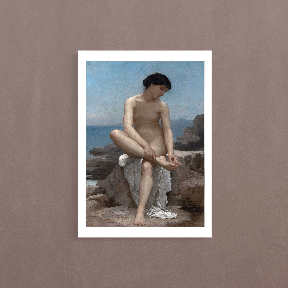 The Bather, 1879, William Bouguereau, Poster