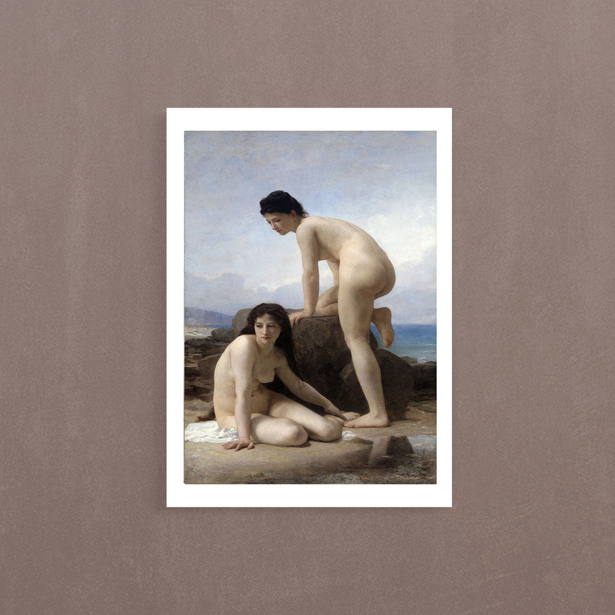 The Bathers, 1884, William Bouguerau, Poster