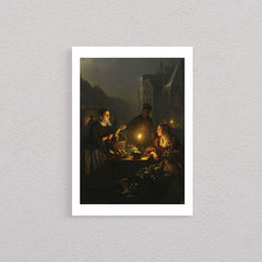 A Vegetable Seller At The Groenmarkt, The Hague, 1851, Petrus Van Schendel, Poster