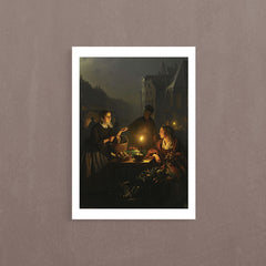 A Vegetable Seller At The Groenmarkt, The Hague, 1851, Petrus Van Schendel, Poster