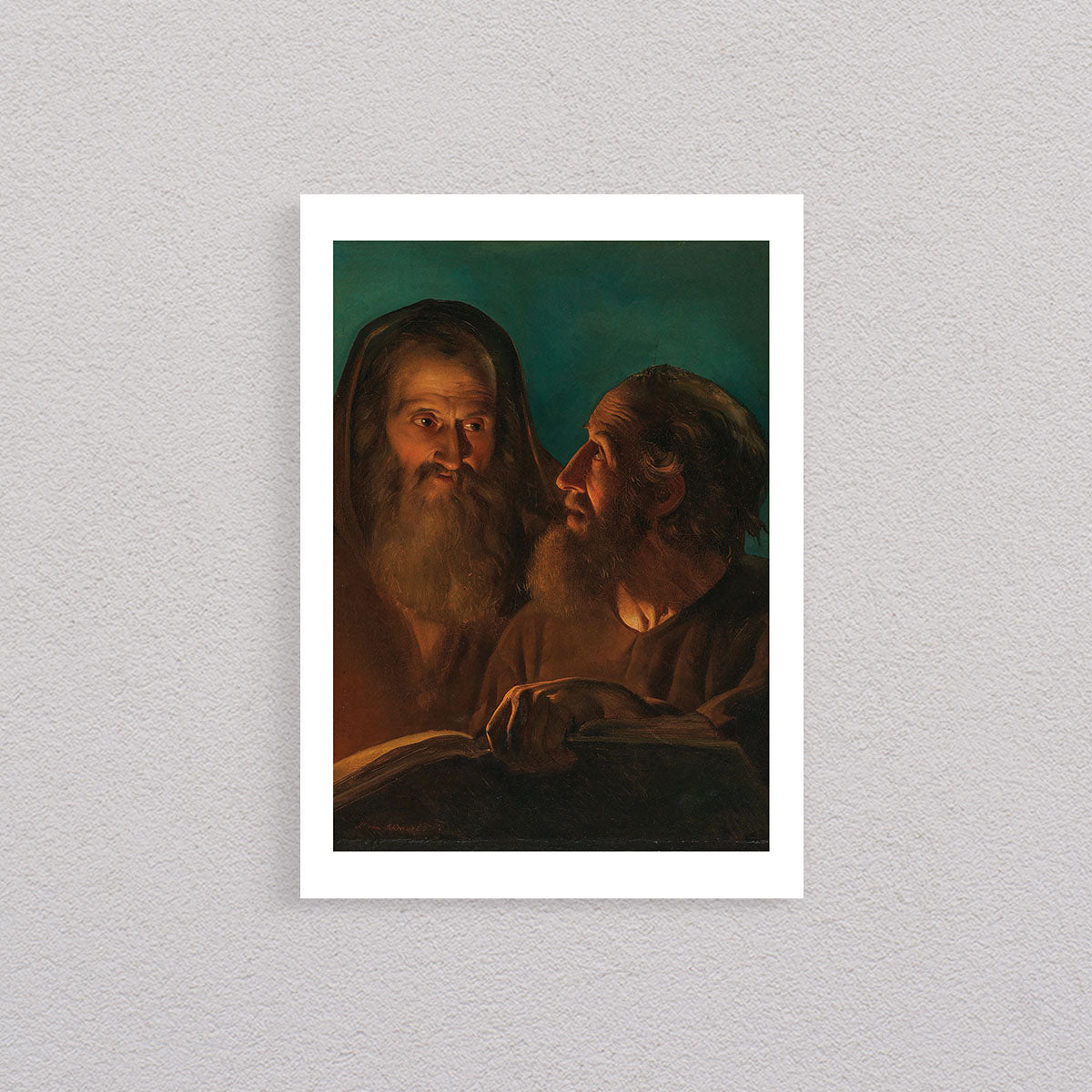 The Apostles John And Paul, 1854, Petrus Van Schendel, Poster