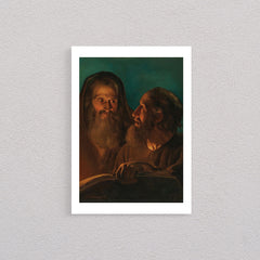 The Apostles John And Paul, 1854, Petrus Van Schendel, Poster