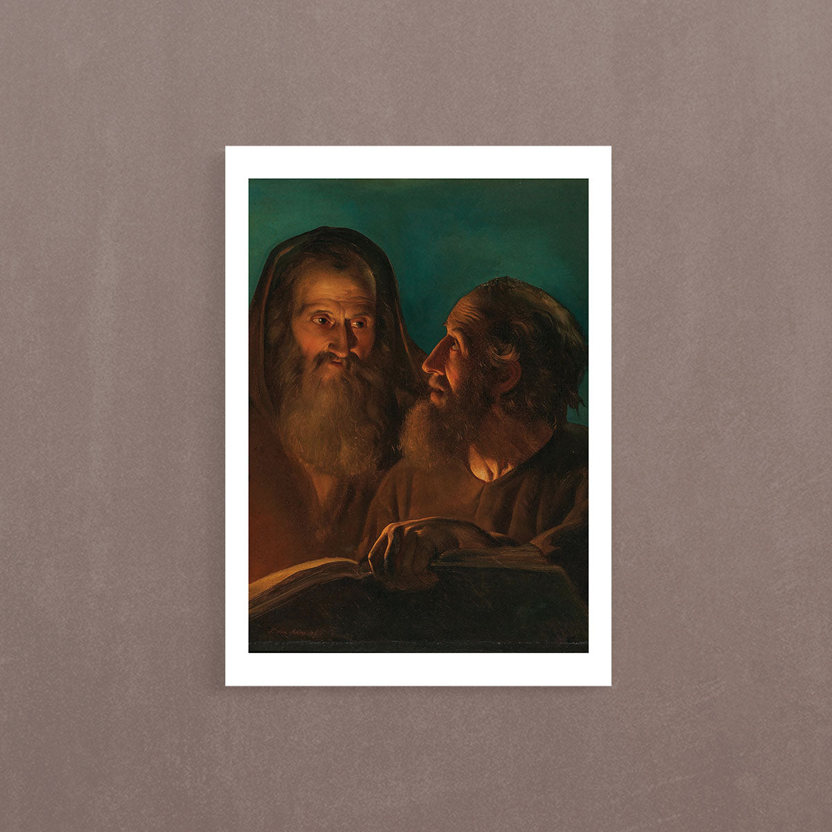 The Apostles John And Paul, 1854, Petrus Van Schendel, Poster