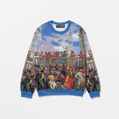 The Wedding at Cana, 1563, Oversize Sweatshirt